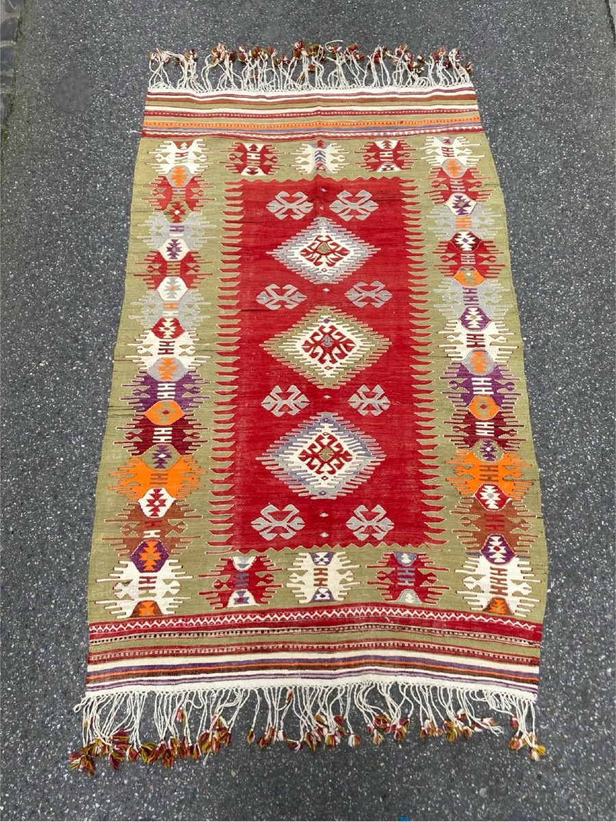 Kilim Afyon Daskiri - Anatolie. Circa 1950.  240 x 150 cm