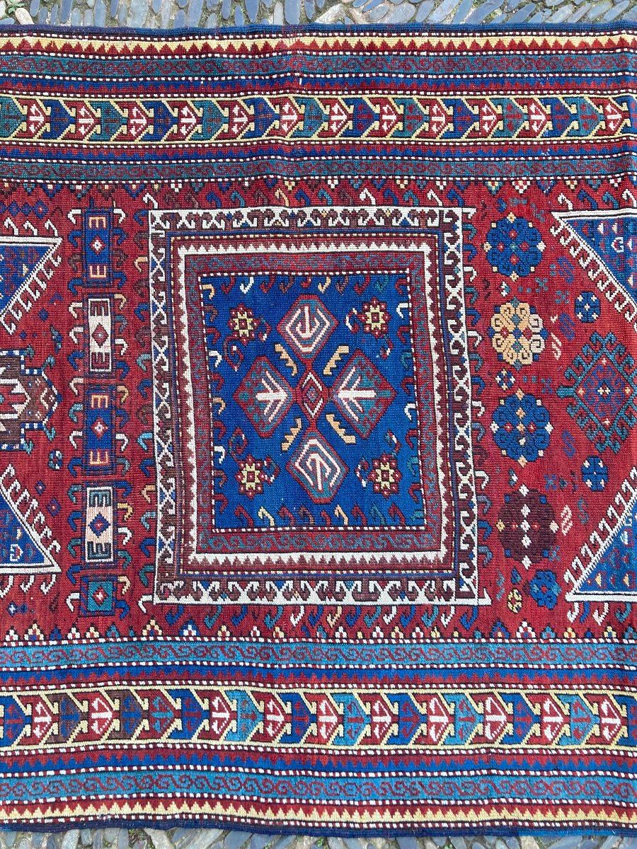 Tapis SHIRVAN - Caucase. Daté 1913. 215 x 122 cm-photo-2