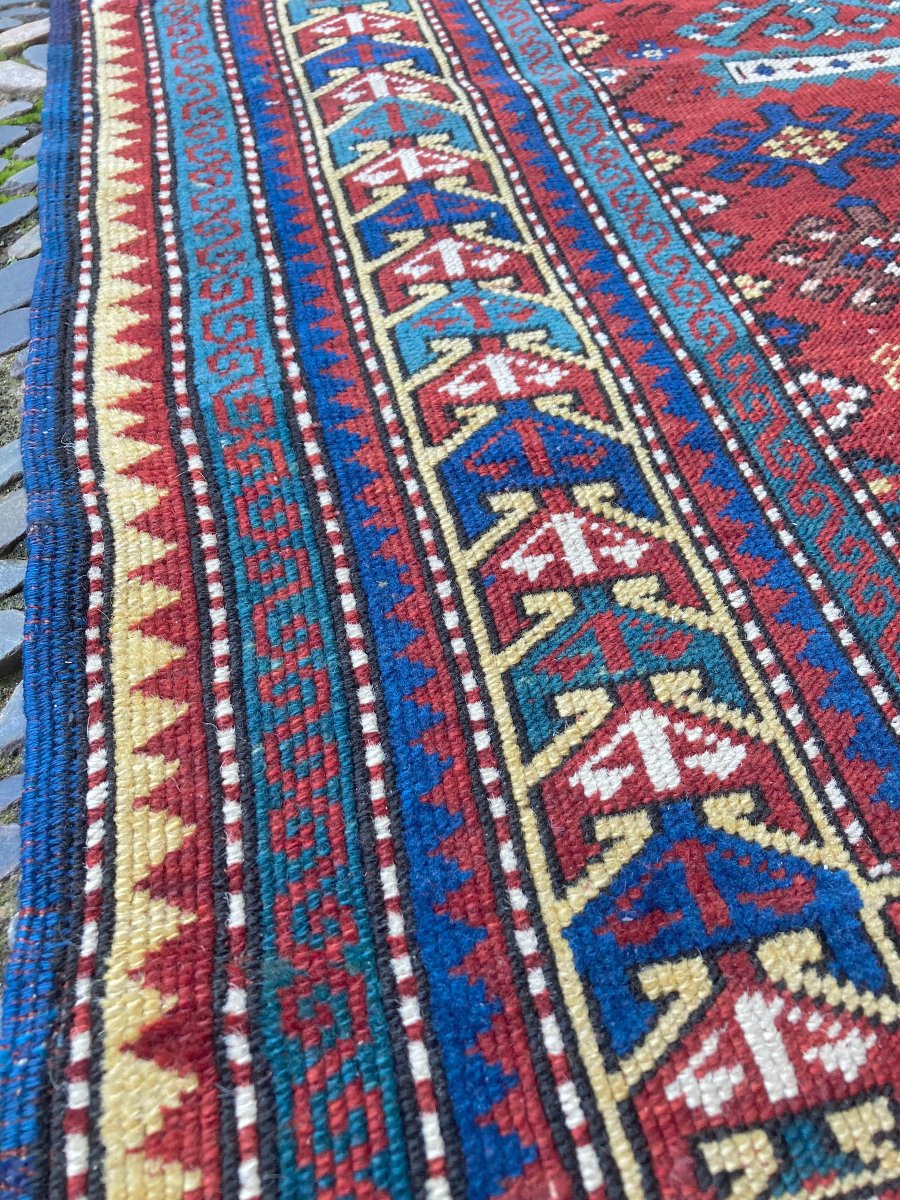 Tapis SHIRVAN - Caucase. Daté 1913. 215 x 122 cm-photo-4