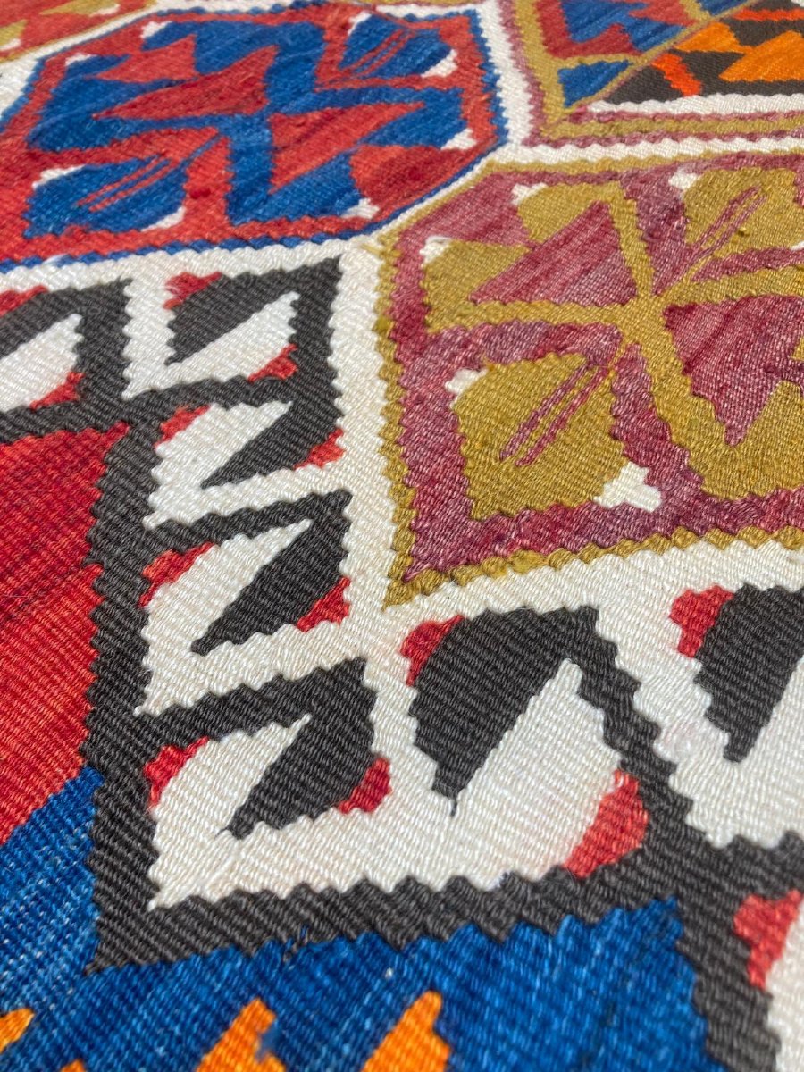 Anatolian Kilim. Mid-20th Century. 305 X 125 Cm-photo-4