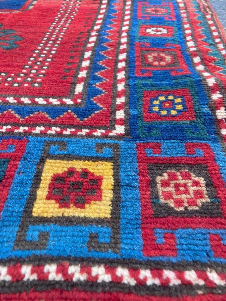 Tapis Kazakh. Caucase. Daté 1904. 295 x 135 cm-photo-2