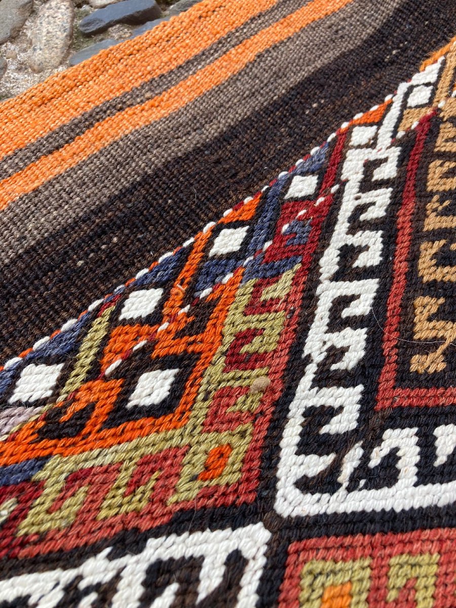 Cuval (grain Bag). Maraș - Anatolia. Circa 1930. 110 X 59 Cm-photo-2