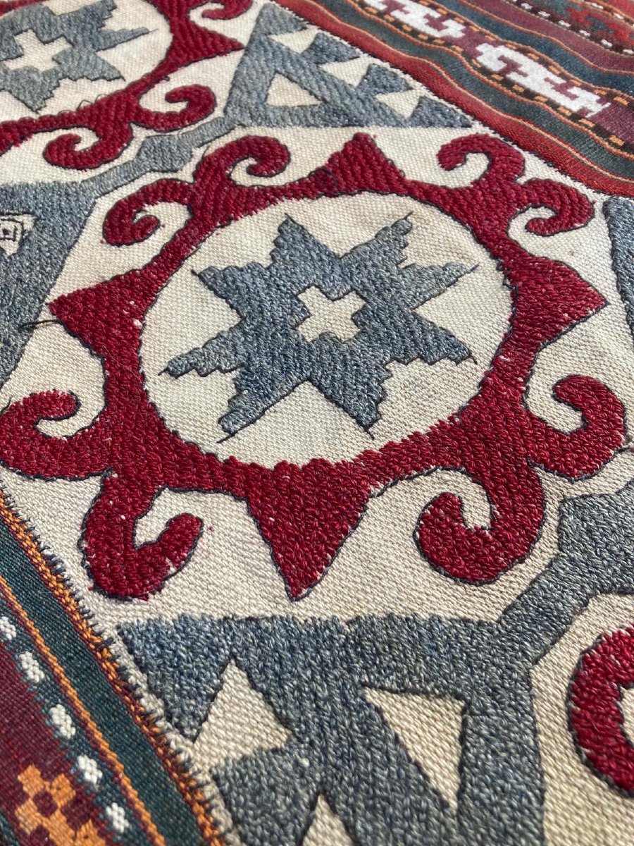 Kilim Gajeri - Uzbekistan. Circa 1900. 308 X 146 Cm-photo-3