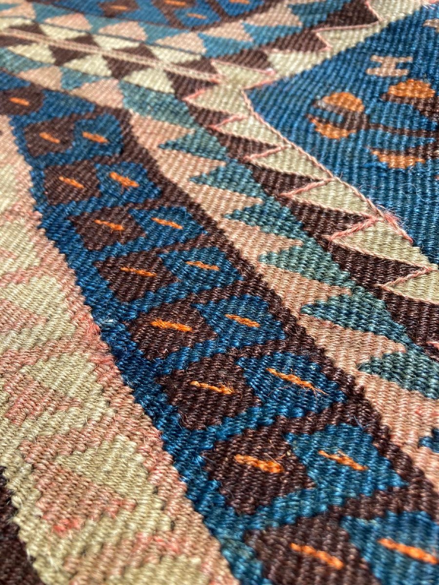 Kilim Hakkari - Anatolie. Circa 1880.200 x 156 cm-photo-2