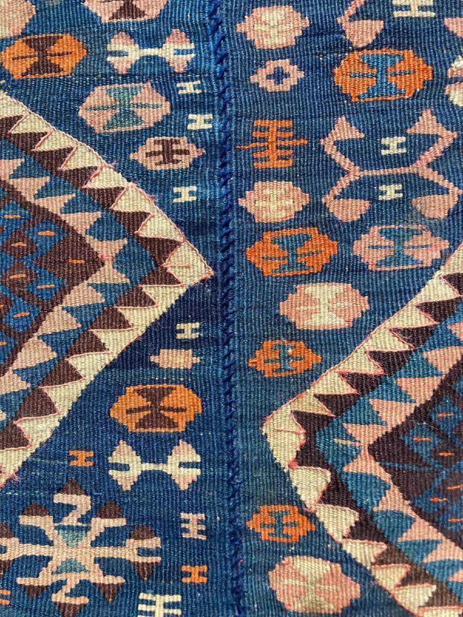Kilim Hakkari - Anatolie. Circa 1880.200 x 156 cm-photo-3