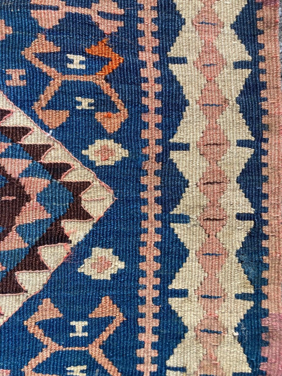 Kilim Hakkari - Anatolie. Circa 1880.200 x 156 cm-photo-2