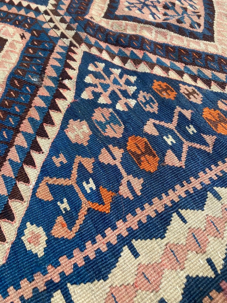Kilim Hakkari - Anatolie. Circa 1880.200 x 156 cm-photo-3