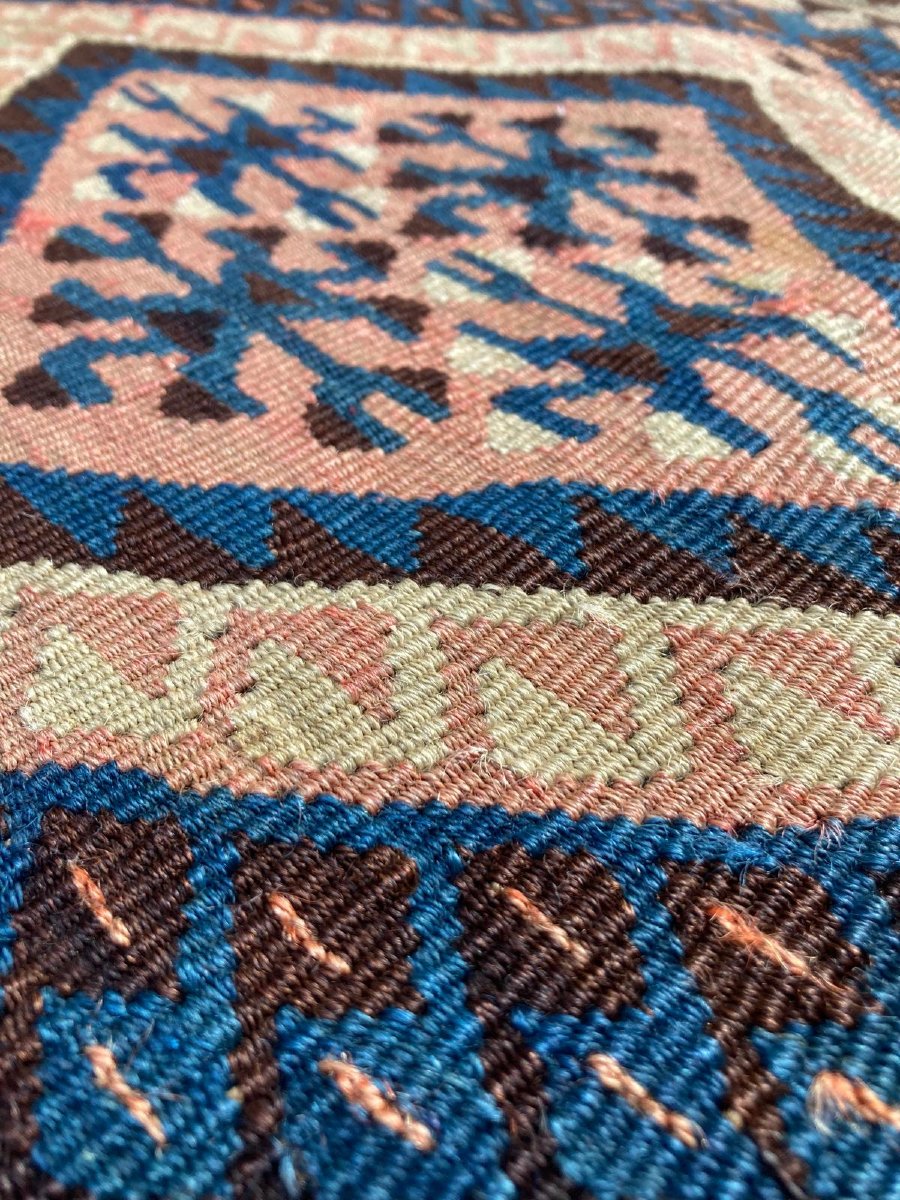 Kilim Hakkari - Anatolie. Circa 1880.200 x 156 cm-photo-4