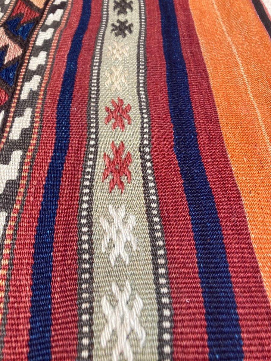 Kilim / Cuval Fethiye - Anatolia. Circa 1960. 250 X 82 Cm-photo-2