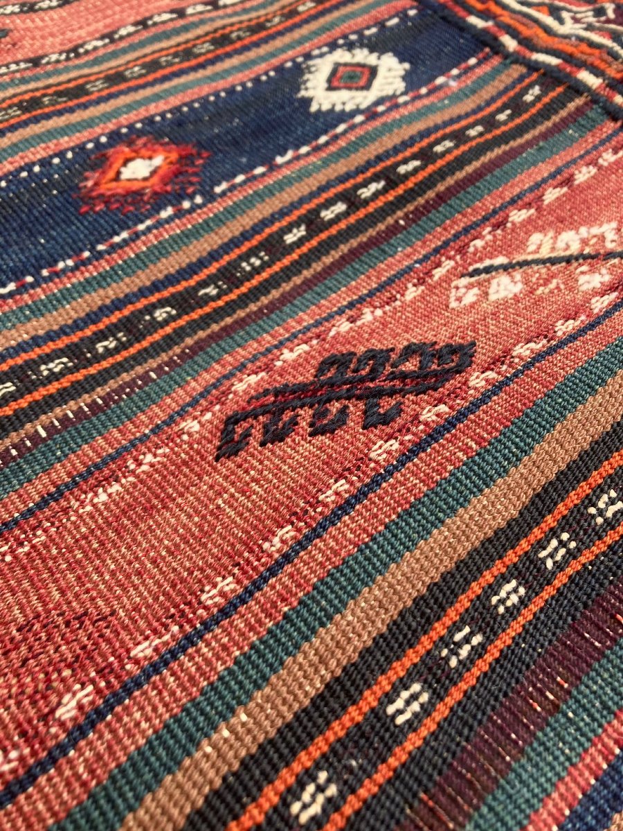 Rug/bag. Persia. Late 19th Century. 97 X 75 Cm-photo-3