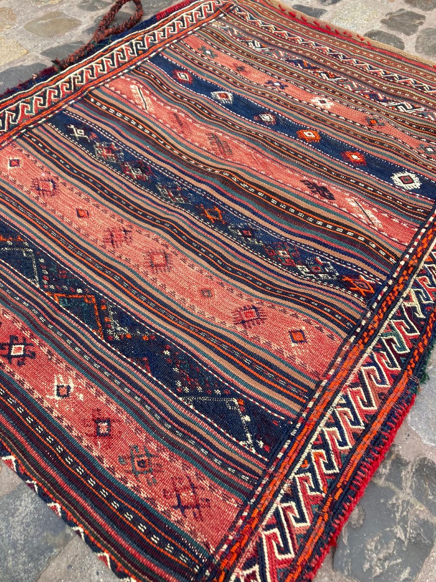 Rug/bag. Persia. Late 19th Century. 97 X 75 Cm-photo-5