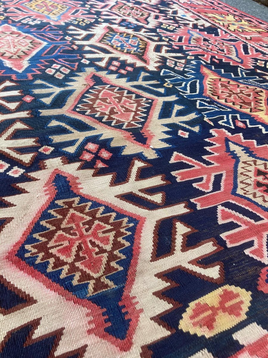 Kilim Kuba. Azerbaijan. Caucasus. Circa 1900. 303 X 180 Cm-photo-4