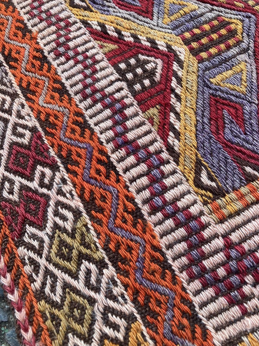 Kilim / Cicim Mut. Anatolia. 1930s. 140 X 90 Cm-photo-4