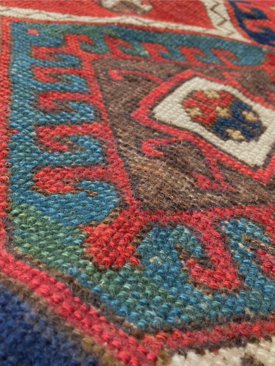 Tapis Kazakh. Caucase. Circa 1900. 170 x 98 cm-photo-3