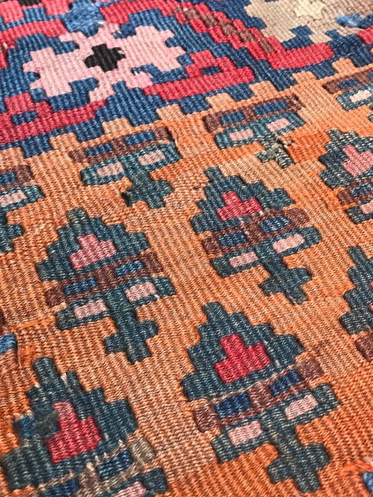 Kilim Senneh - Perse. Circa 1900. 436 x 177 cm-photo-1