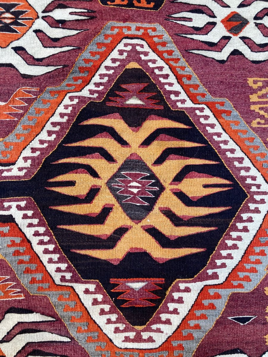Anatolian Kilim Mut. Circa 1930. 337 X 150 Cm-photo-2
