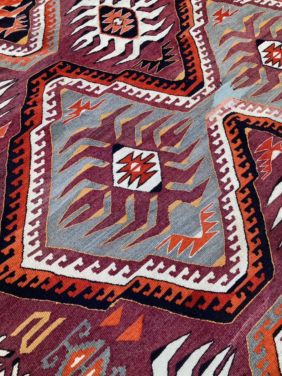 Anatolian Kilim Mut. Circa 1930. 337 X 150 Cm-photo-4