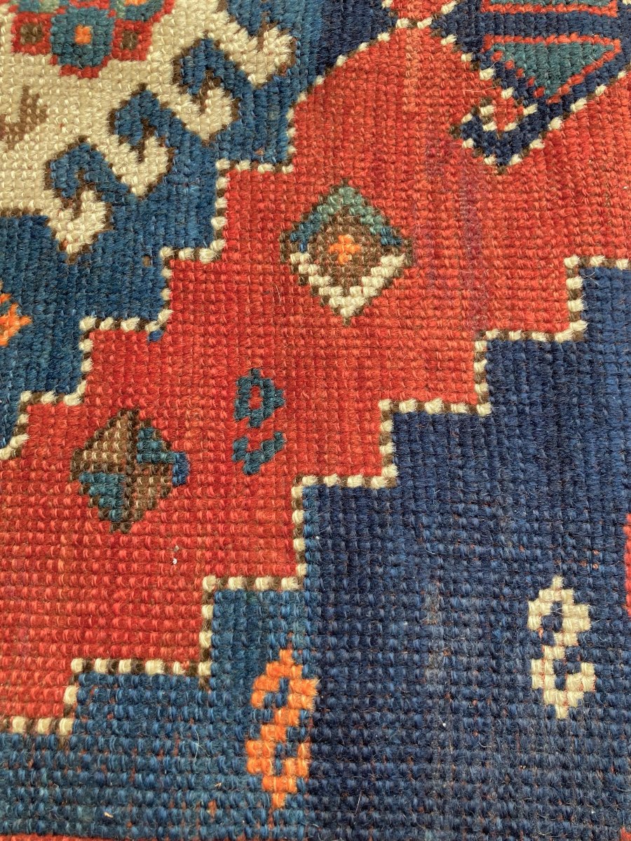 Tapis Karabakh. Caucase du Sud. Circa 1880. 200 x 116 cm-photo-2