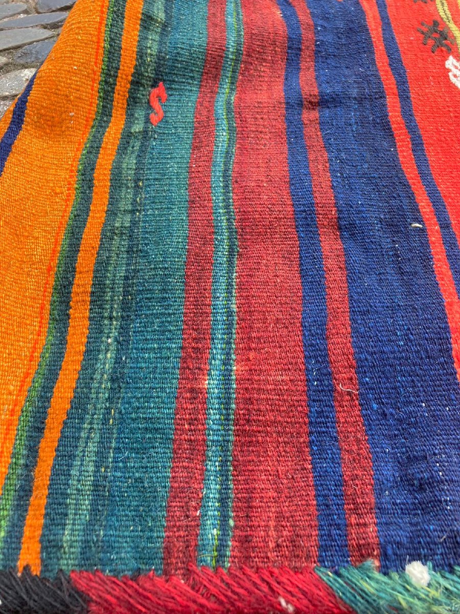 Heybe double sacoche. Fethiye - Anatolie. Circa 1930. 147 x 50 cm-photo-5