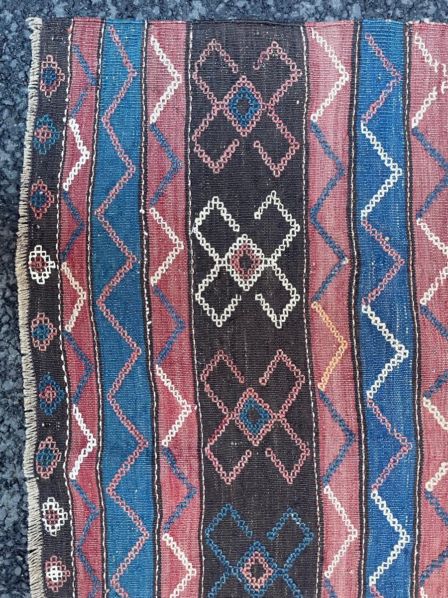 Kilim Verneh / Caucasus. Circa 1870. 233 X 183 Cm-photo-3