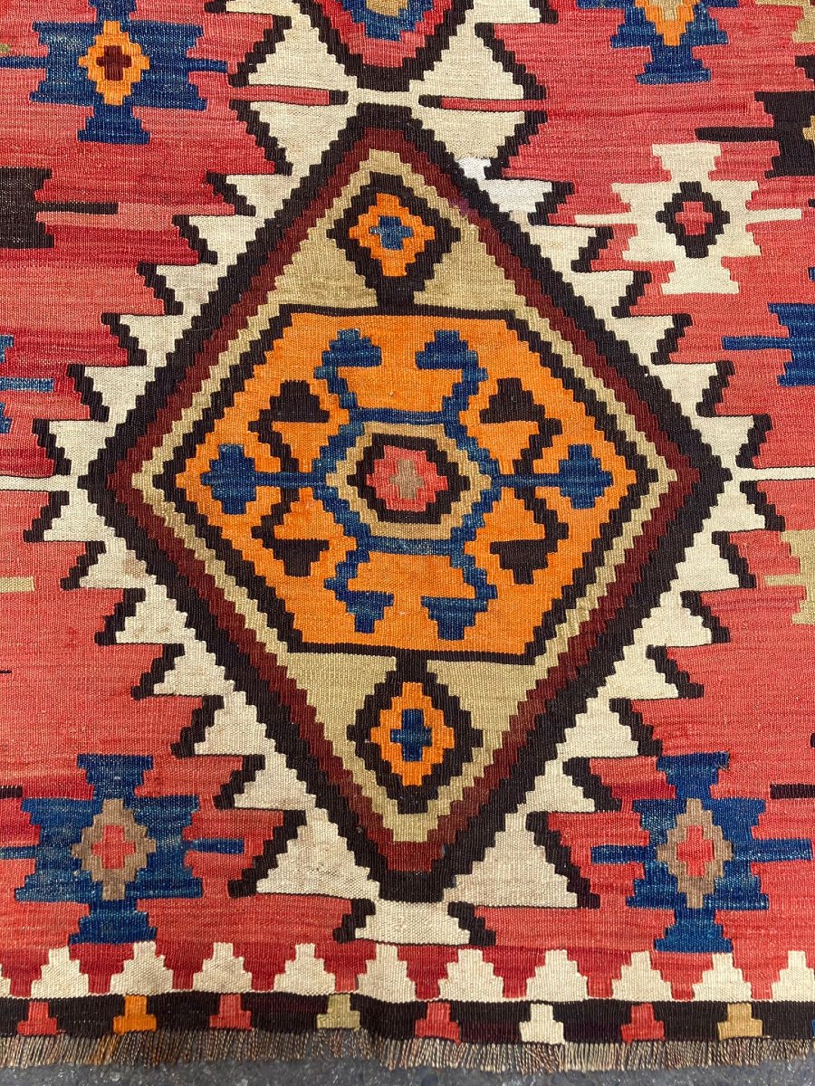 Kilim Kuba - Azerbaijan. Circa 1920. 295 X 164 Cm-photo-3