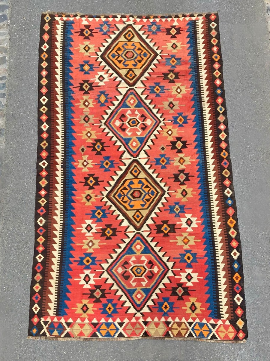 Kilim Kuba - Azerbaijan. Circa 1920. 295 X 164 Cm