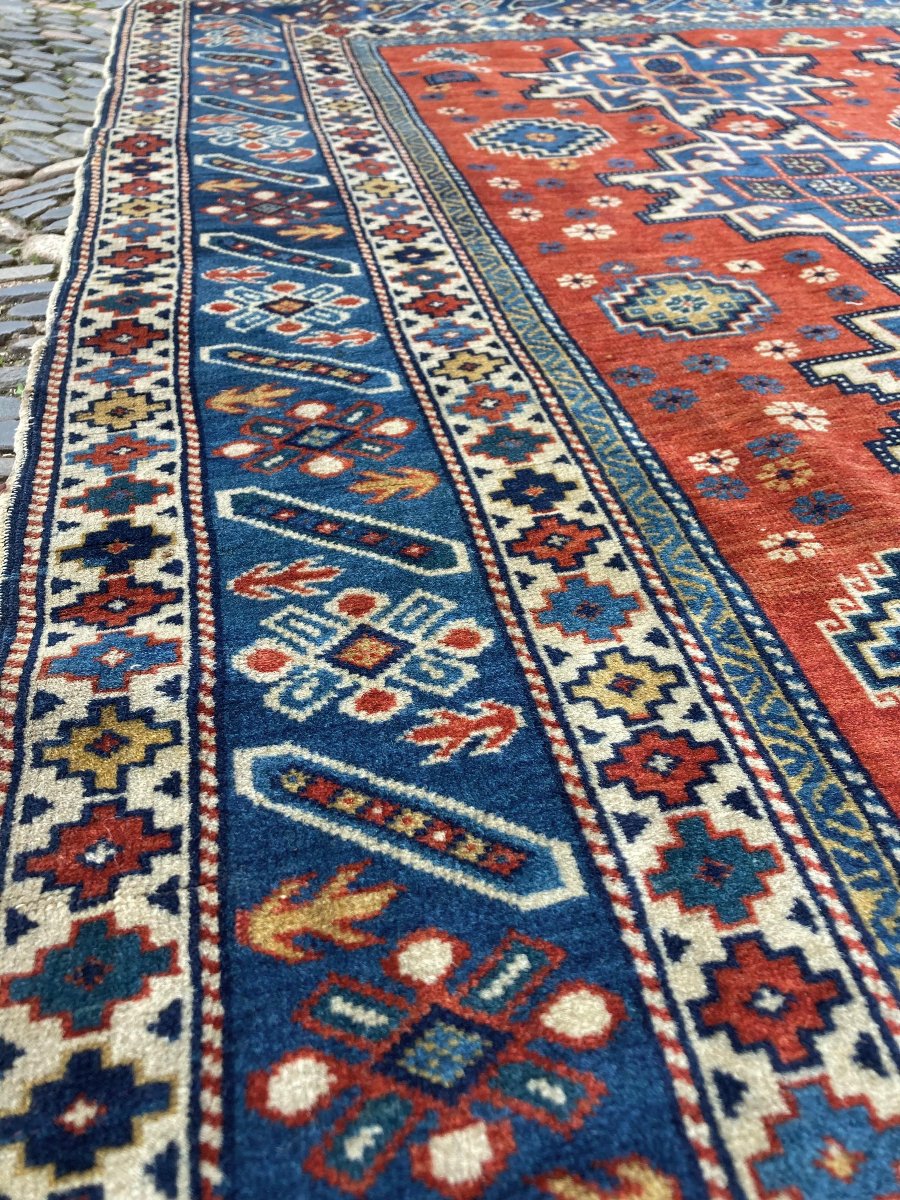 Shirvan Rug - Caucasus. Circa 1930. 145 X 120 Cm-photo-2