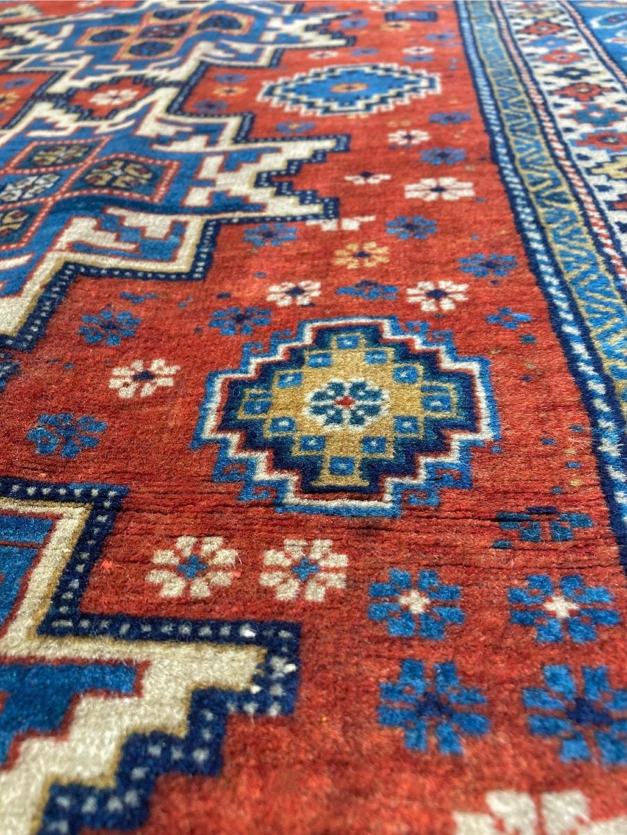 Shirvan Rug - Caucasus. Circa 1930. 145 X 120 Cm-photo-4