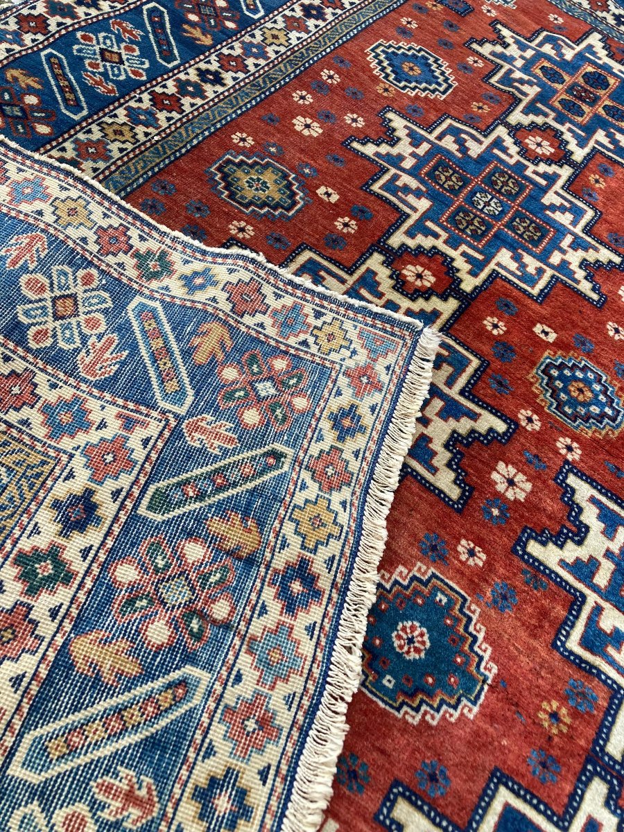 Shirvan Rug - Caucasus. Circa 1930. 145 X 120 Cm-photo-5