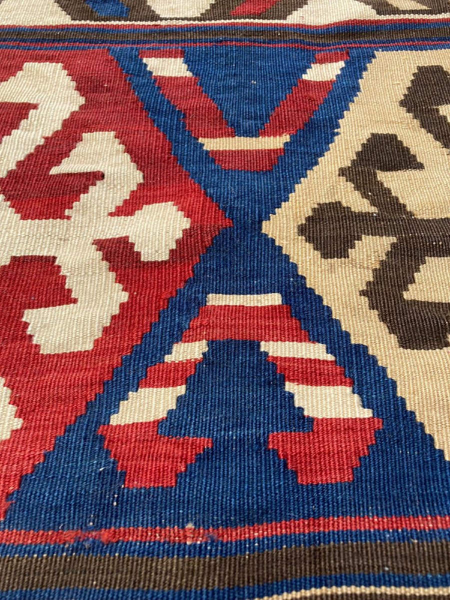 Kilim Caucasus. Circa 1880. 240 X 167 Cm-photo-1