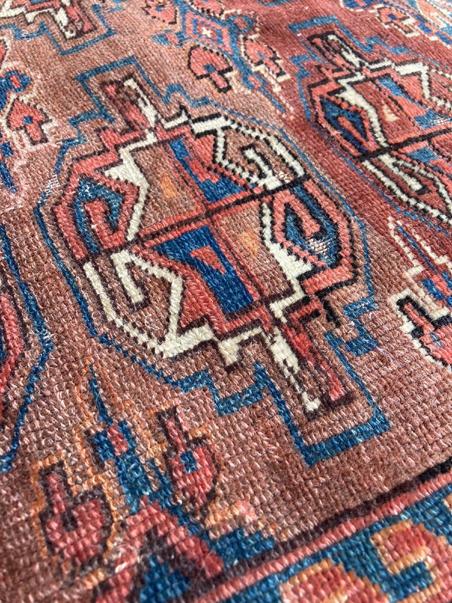 Yomud Turkmen Saddle Pad. Circa 1880. 115 X 73 C-photo-2