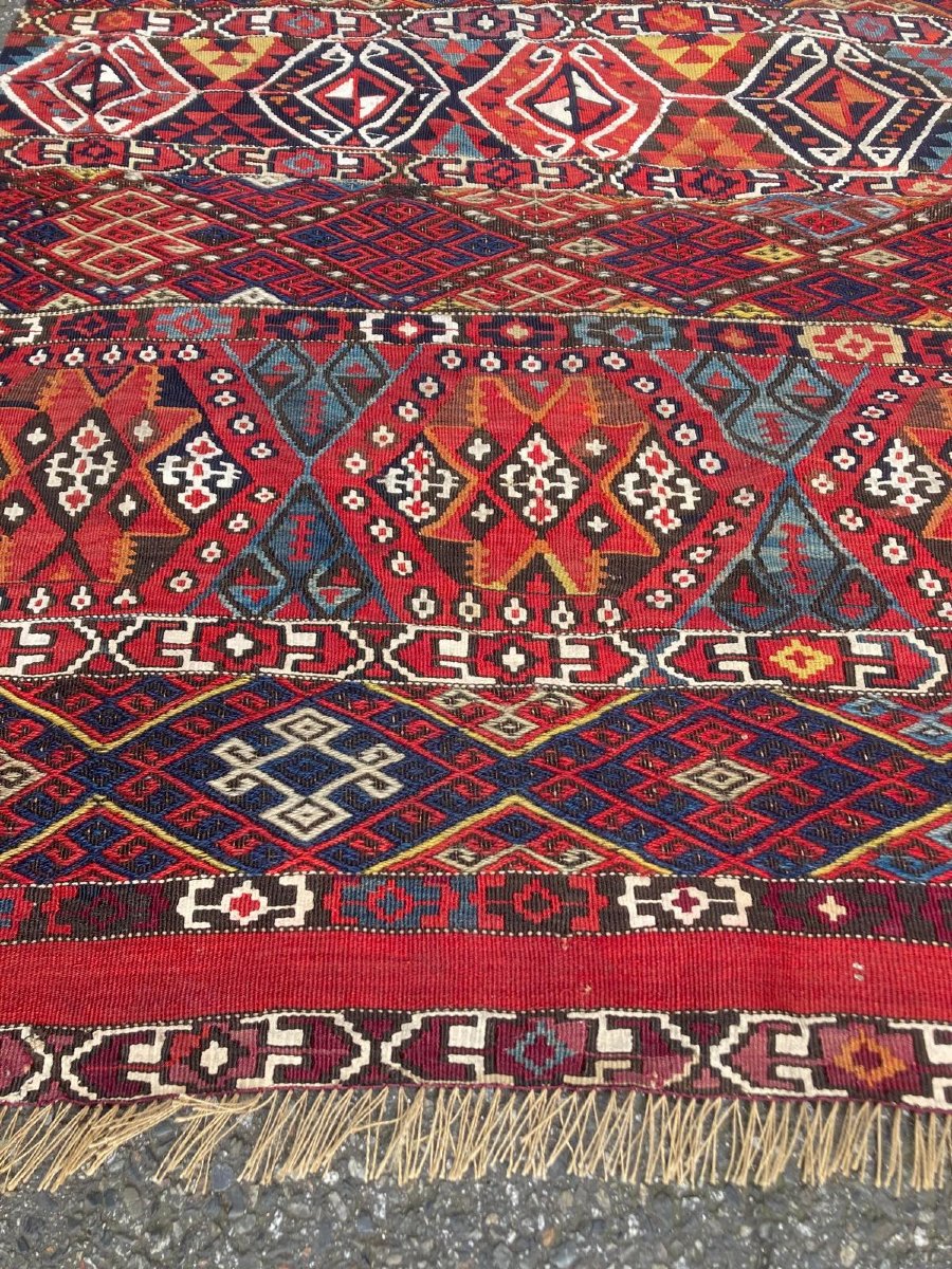 Kilim / Galerie Adyaman - Anatolie. Circa 1880. 325 x 100 cm-photo-2