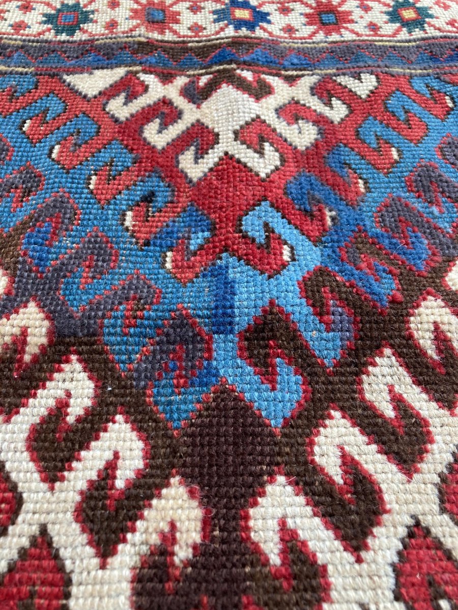 Tapis Karabakh. Arménie. Circa 1880. 202 x 111 cm-photo-3