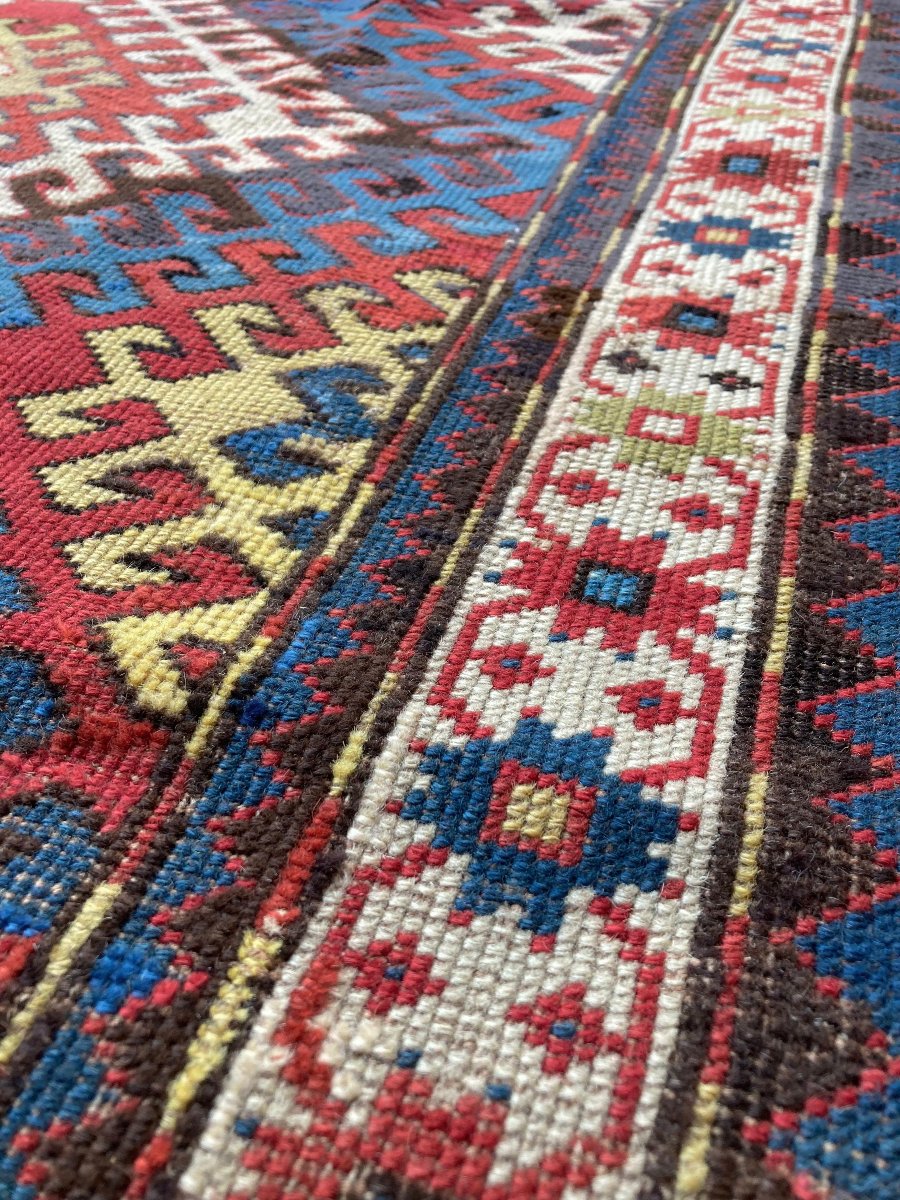 Tapis Karabakh. Arménie. Circa 1880. 202 x 111 cm-photo-4