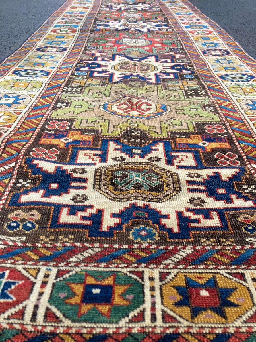 Karabag Rug - Armenia. Caucasus. Late 19th Century. 275 X 92 Cm-photo-4