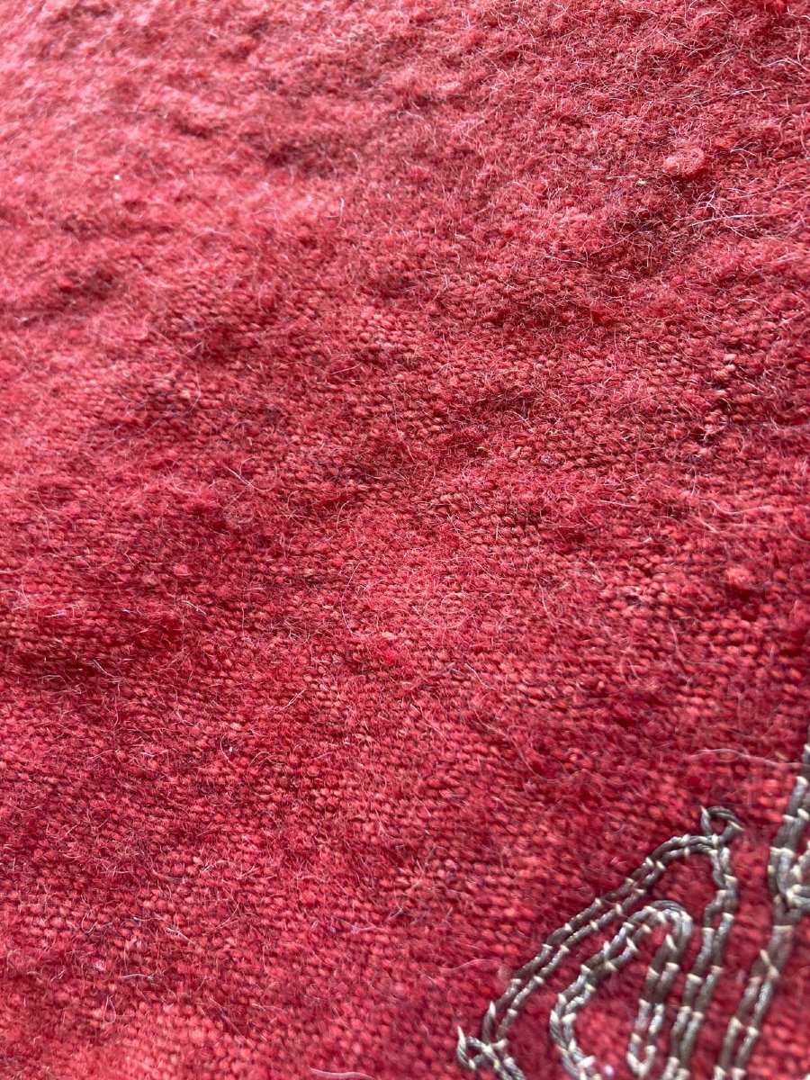 Étoffe couvre coffre ancien. Pakistan. Circa 1880. 106 x 106 cm-photo-3