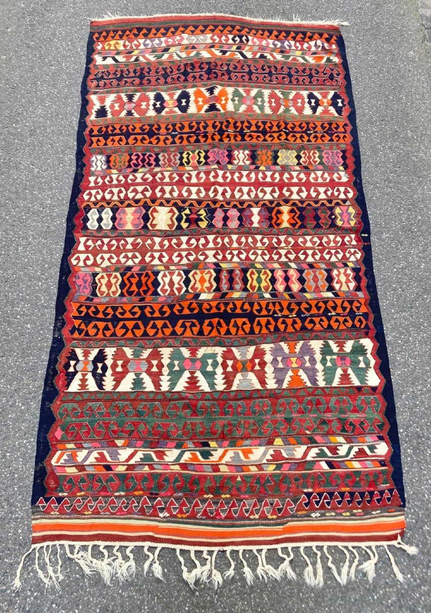 Kilim Bergama / Anatolia 1900-1920. 297 X 150 Cm