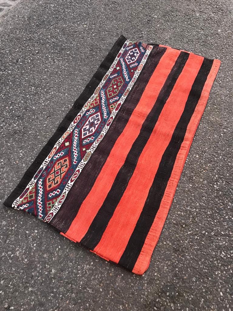 Cuval - Antique Grain Bag. Antep. Kurdish. Circa 1880. 133 X 127 Cm-photo-3