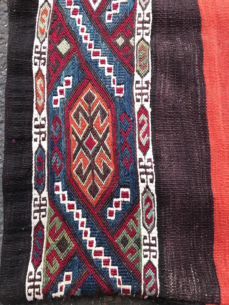 Cuval - Antique Grain Bag. Antep. Kurdish. Circa 1880. 133 X 127 Cm-photo-2