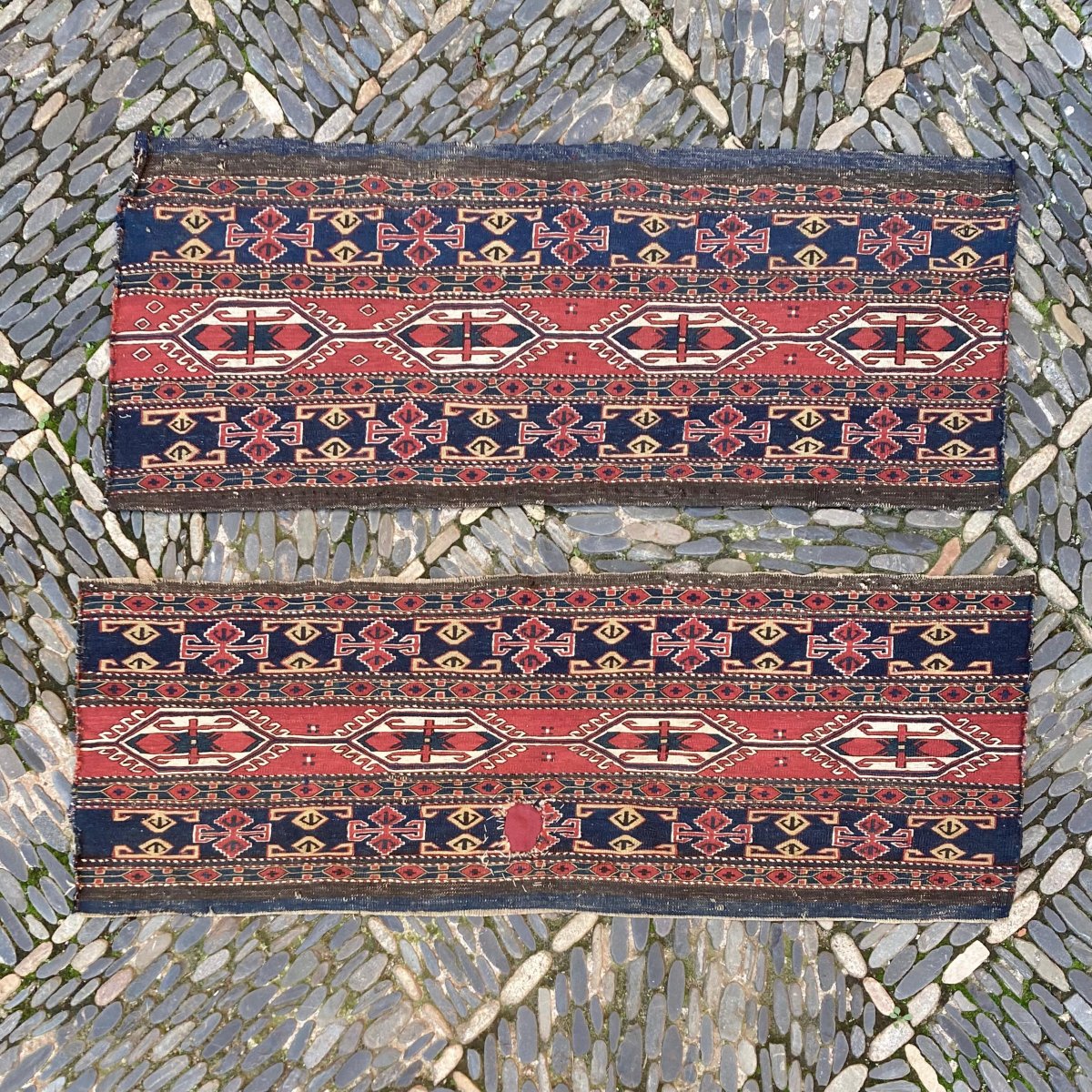 Maffrash Caucasus. Four-piece Set. Circa 1850. 106 X 45 Cm-photo-2