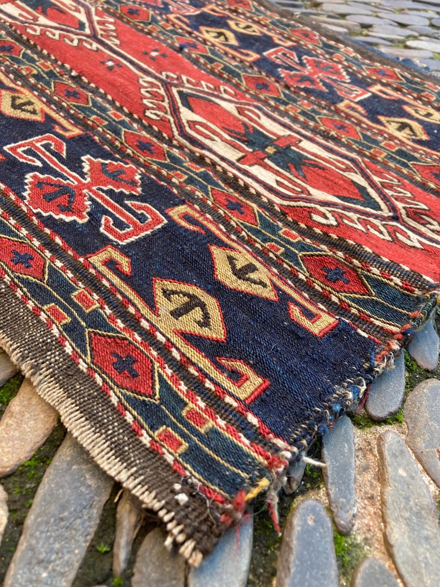 Maffrash Caucasus. Four-piece Set. Circa 1850. 106 X 45 Cm-photo-3