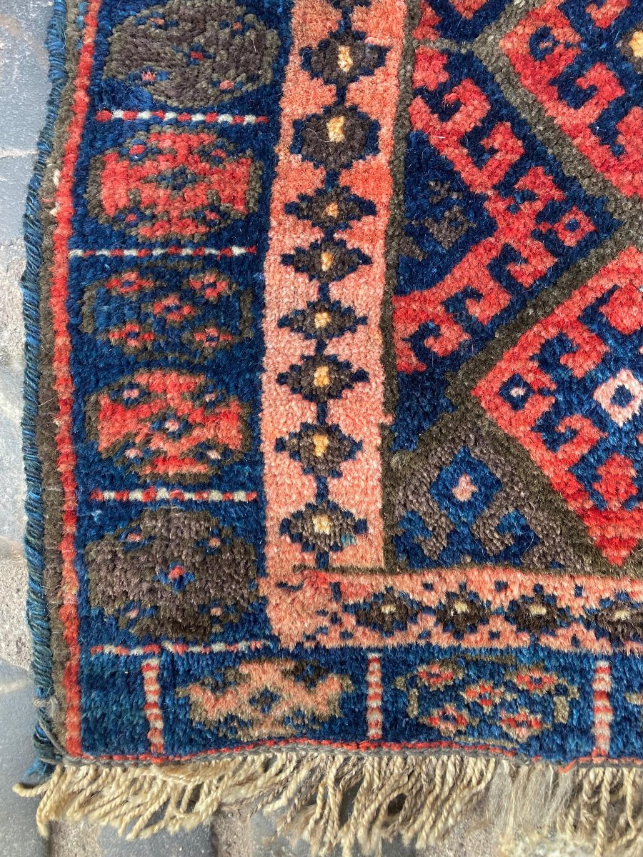 Khorjin / Satchel Face. Qashqai. Persian. Circa 1900. 60 X 52 Cm-photo-2