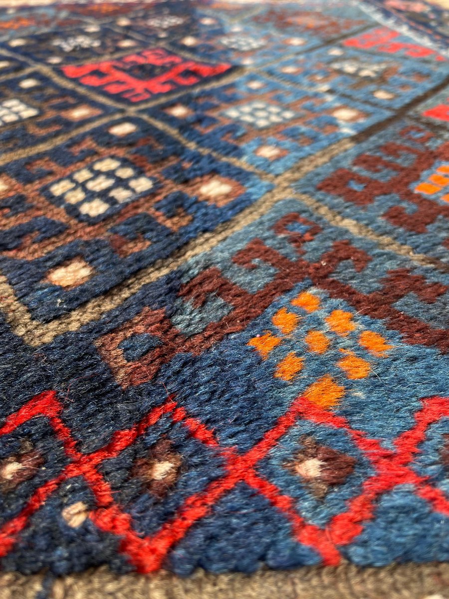 Rug. Jaff Kurdish Saddlebag Front. Persia. Circa 1900. 114 X 75 Cm -photo-1