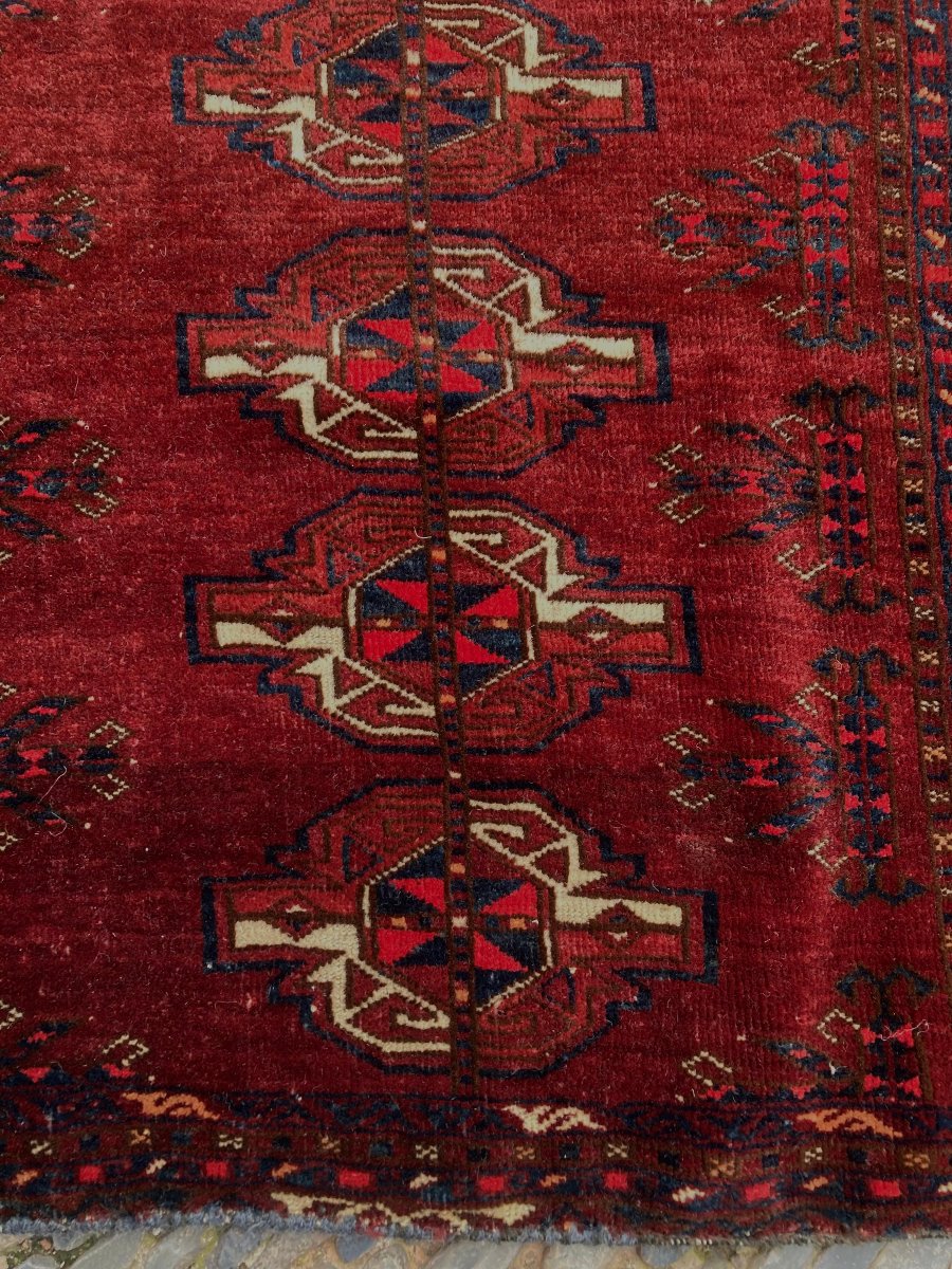 Yomud Turkmen Saddle Pad. Circa 1880. 160 X 70 Cm-photo-1