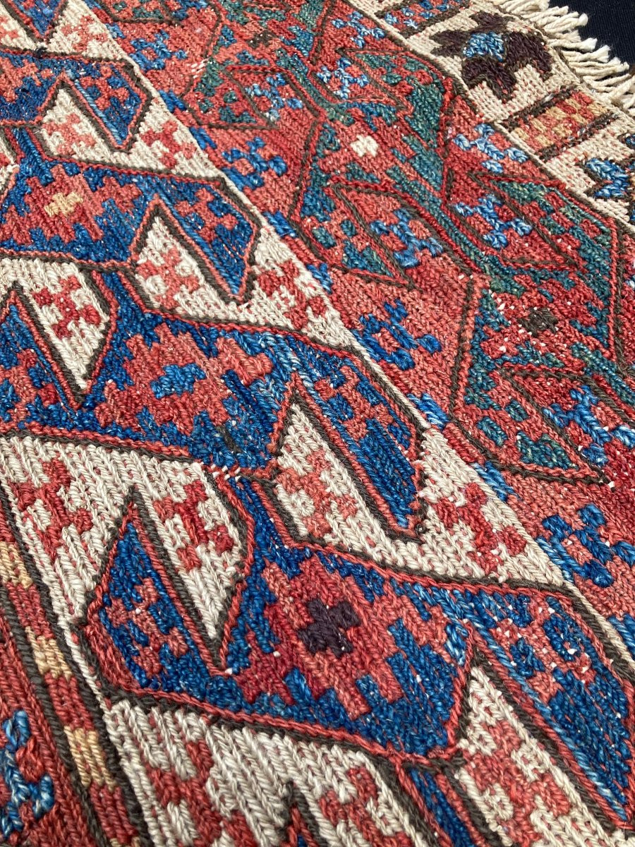 Fragment Maffrash Karabakh. Caucase. Fin 19 ième. 108 x 50 cm-photo-2