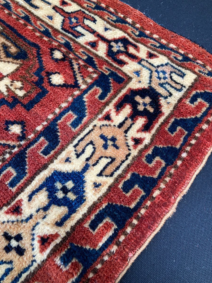 Tapis de selle Yomud Turkmène. Circa 1880. 112 x 70 cm-photo-4