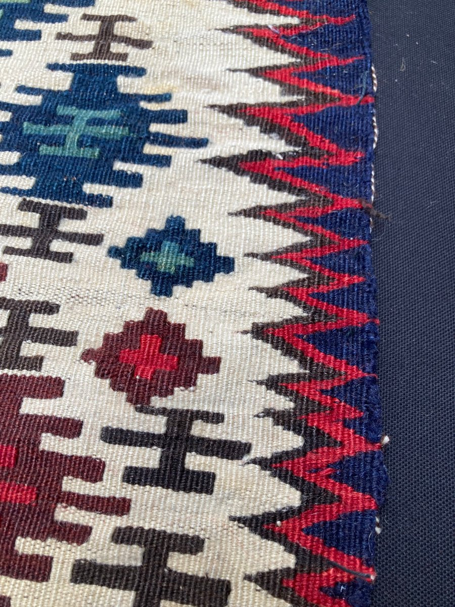 Paire de fragments de Maffrash Shahsaven / Perse. Circa 1850. 58 x 54 cm cm (x2)-photo-4