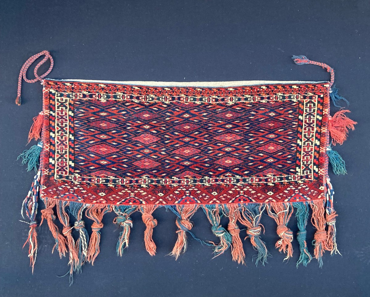 Torba Yomud Turkmène. Circa 1900. 90 x 40 cm
