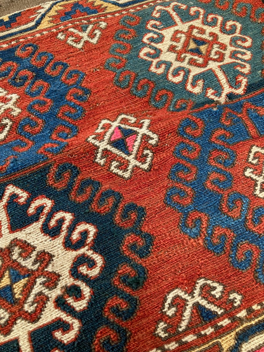 Paire de fragments de Maffrash Karabakh / Caucase. Circa 1880. 52 x 48 cm -photo-2