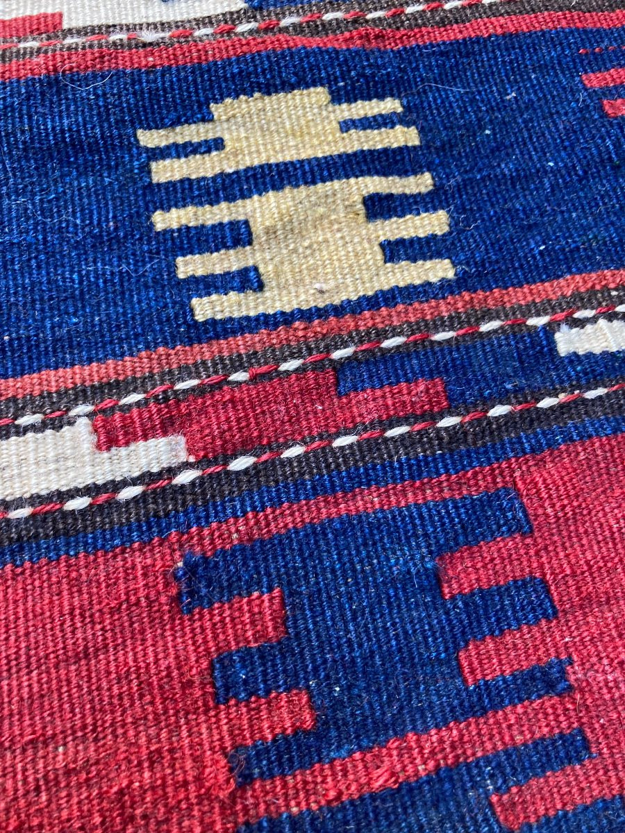 Paire de fragments de Maffrash Shahsaven / Perse. Circa 1880. 55 x 47  cm (x2)-photo-4